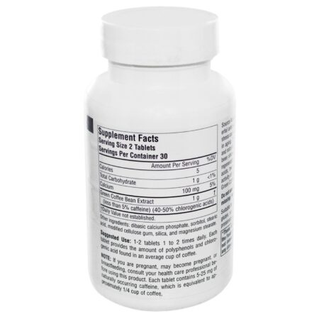 Source Naturals, Extrato de Café Verde 500 mg - 60 Tabletes - Image 2