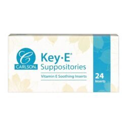Carlson Labs KeyE Supositórios Vitamina E 24 Unidades - Saúde e Bem-Estar