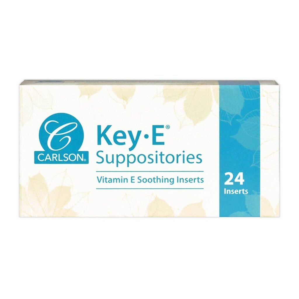Carlson Labs KeyE Supositórios Vitamina E 24 Unidades - Saúde e Bem-Estar