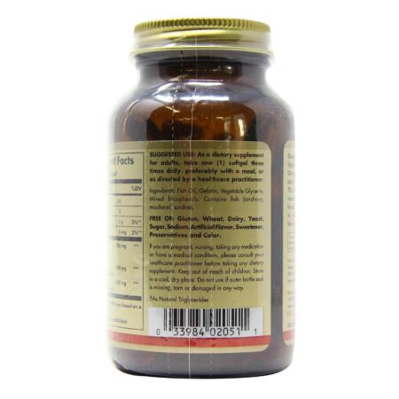 Solgar, Ômega-3 Dupla Força 700 mg - 60 Cápsulas - Image 3