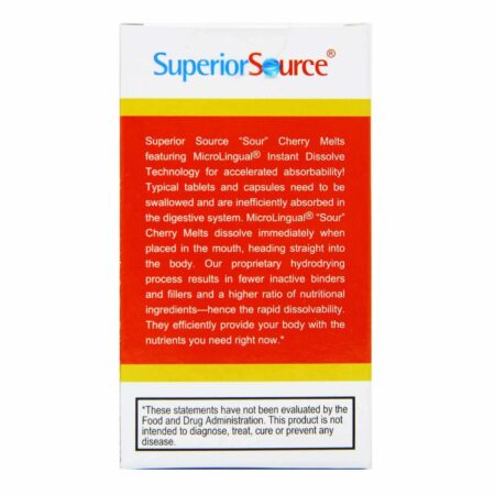 Superior Source, Vitamina C 500 mg, Cereja - 90 Tabletes - Image 3