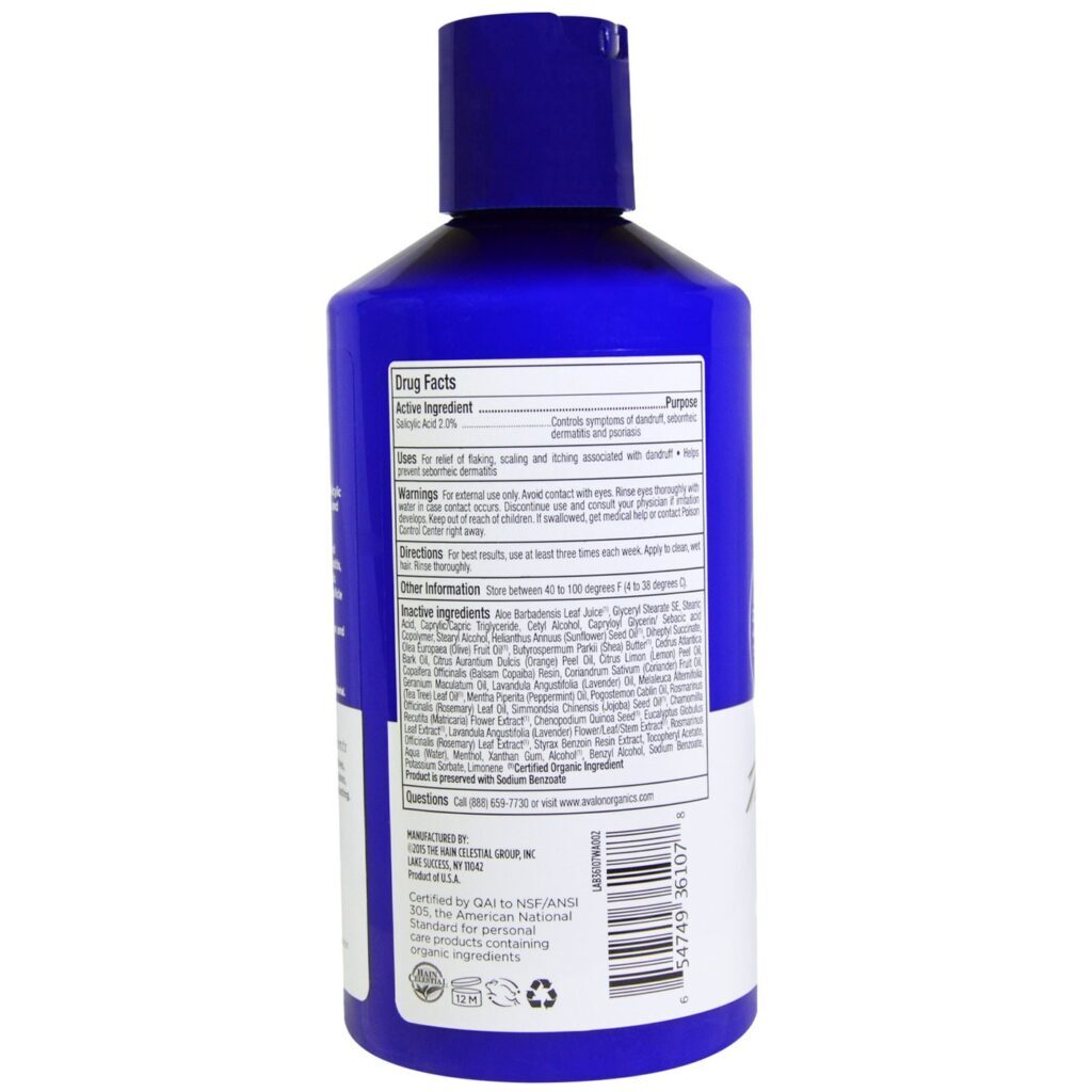 Avalon Organics Condicionador Terapia Anti-Caspa 397g (14 oz) - Cabelos Saudáveis - Imagem 2