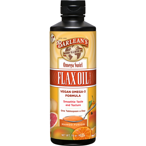 Barlean's Omega Swirl Óleo de Linhaça Sabor Fruta do Conde e Manga - 473ml