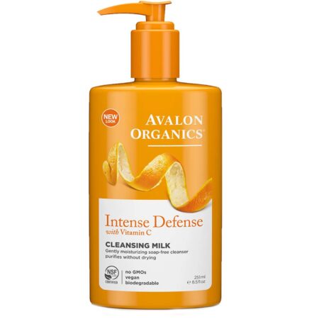 Avalon Organics, Leite Hidratante de Limpeza com Vitamina C - 8,5 onças (251mL)