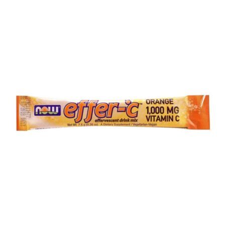Now Foods Effer-C Laranja 30 Pacotes: Vitamina C Efervescente para Imunidade - Imagem 3