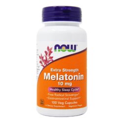 Now Foods Melatonina 10mg Extra Forte - 100 Cápsulas Vegetarianas para Sono Profundo