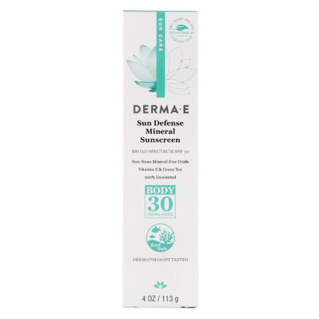 Derma E, Protetor Solar Hidratante Corporal SPF 30 - 113 g