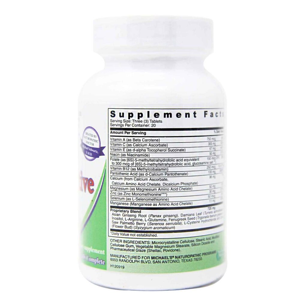 Michael's Fatores Reprodutivos Masculinos - 60 Tabletes: Potencialize sua Vitalidade - Imagem 3