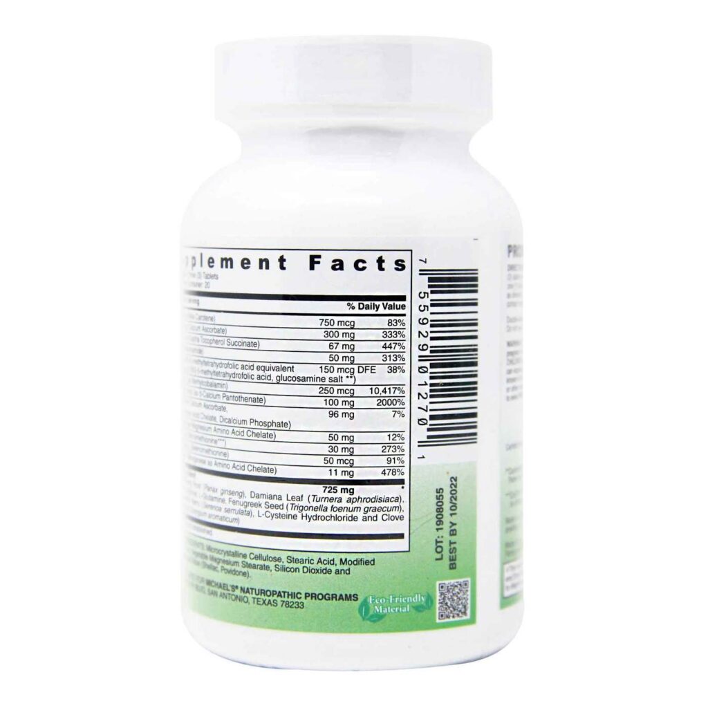 Michael's Fatores Reprodutivos Masculinos - 60 Tabletes: Potencialize sua Vitalidade - Imagem 4