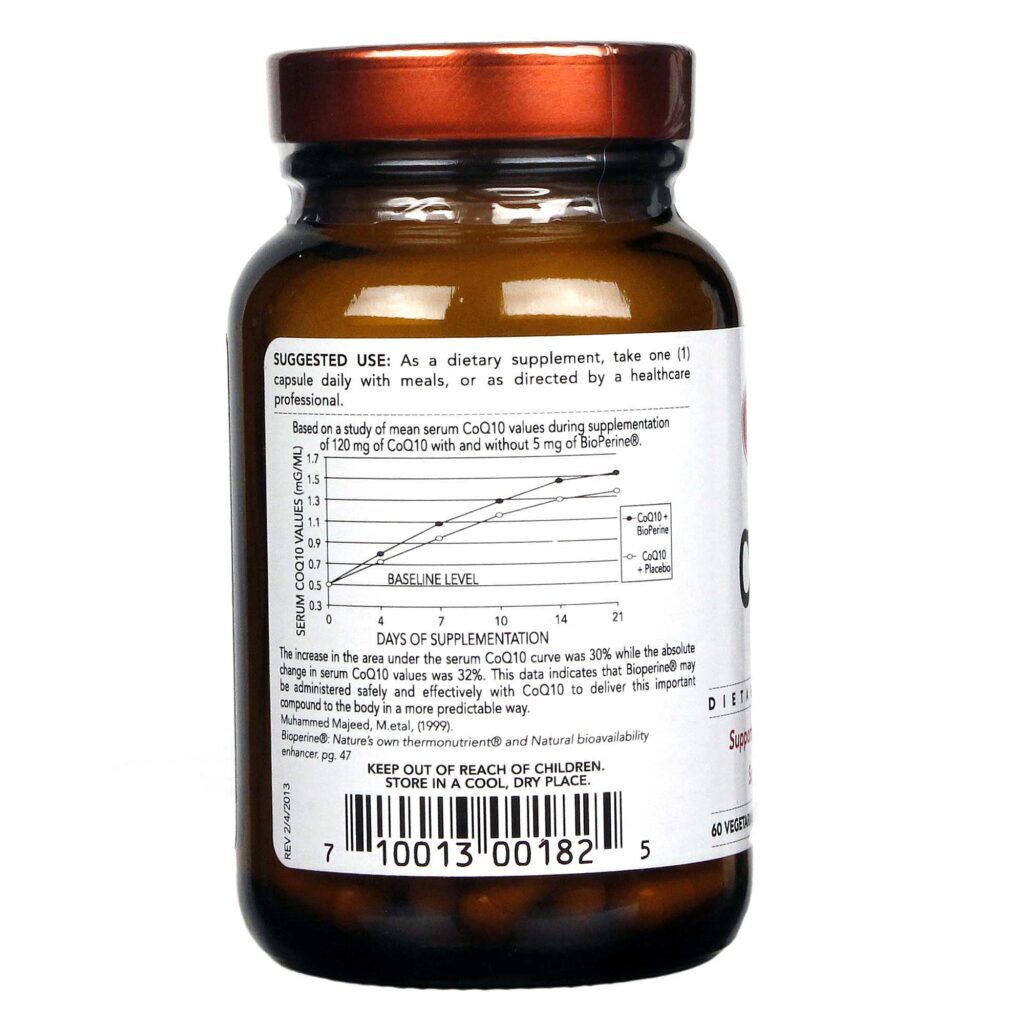 Olympian Labs Coenzima Q10 100mg - 60 Cápsulas Vegetarianas - Energia e Saúde Celular no Brasil - Imagem 3