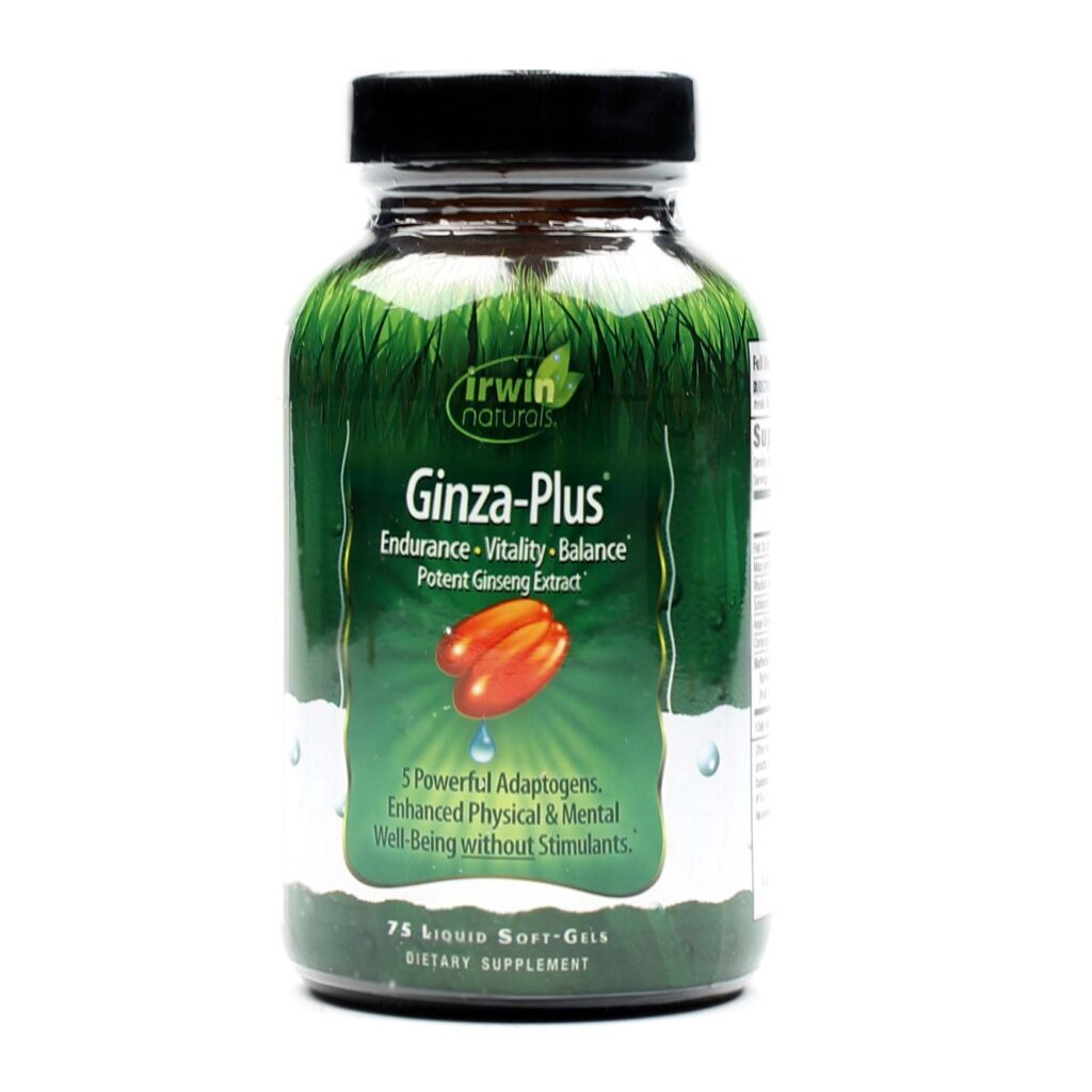 Irwin Naturals Ginza-Plus Extrato de Ginseng 75 Cápsulas em Gel - Energia e Vitalidade