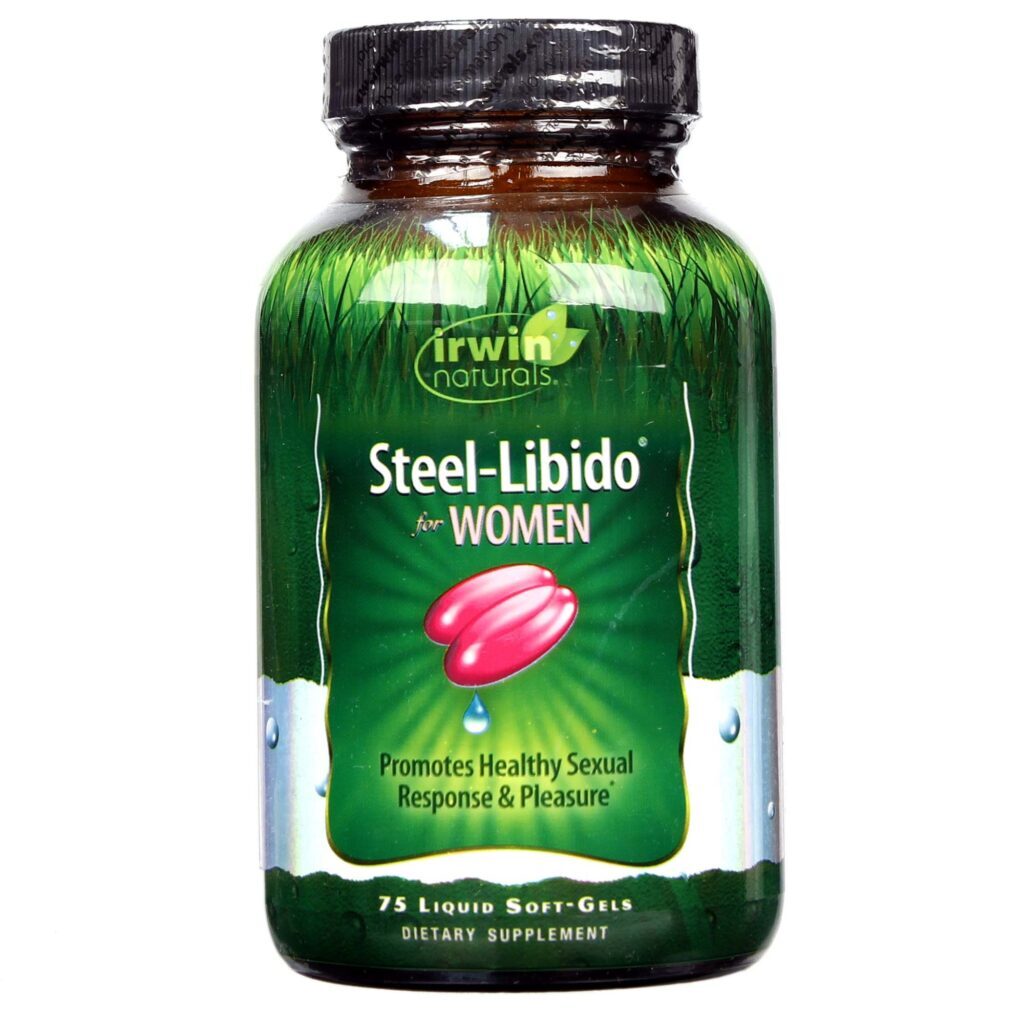 Irwin Naturals Steel-Libido para Mulheres - 75 Cápsulas em Gel para Energia e Bem-Estar Sexual