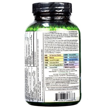 Irwin Naturals, Multivitamínico Feminino Living Green - 90 Cápsulas em Gel - Image 3