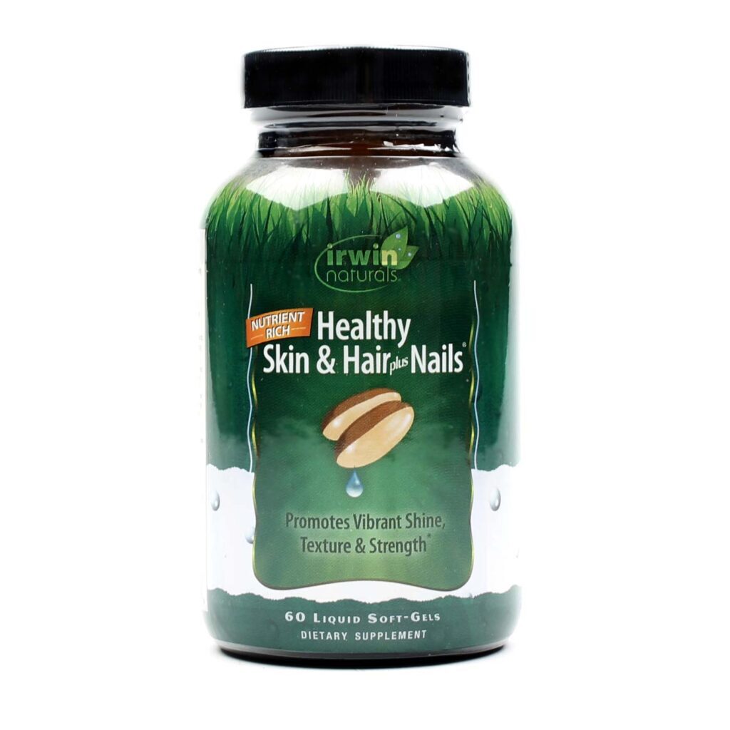 Irwin Naturals Pele, Cabelo e Unhas Saudáveis - 60 Cápsulas de Gel