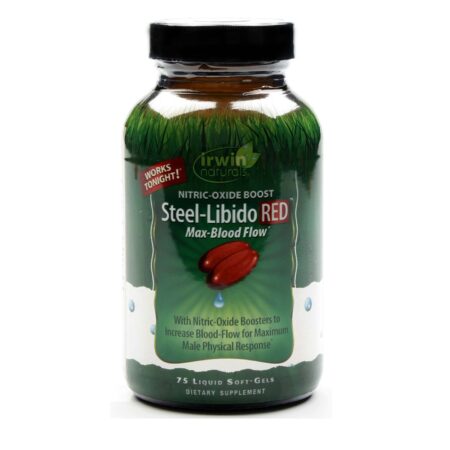 Irwin Naturals, Steel-Libido RED™ Impulso Óxido Nítrico - 75 Cápsulas em Gel