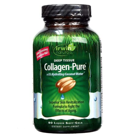 Irwin Naturals, Collagen-Pure® 400 mg - 80 Cápsulas em Gel