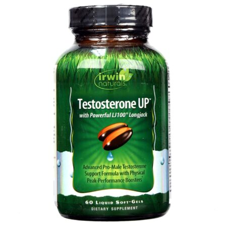 Irwin Naturals, Testosterona UP - 60 Cápsulas em gel