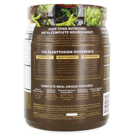 Plantfusion, Proteína Vegetal Refeição Completa, Sabor Caramelo e Chocolate - 455 g (1 lb) - Image 3