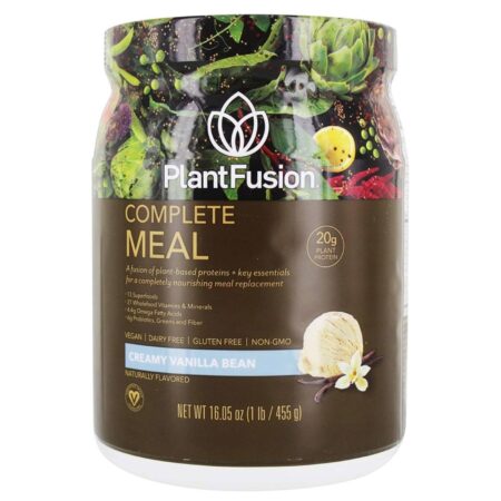 Plantfusion, Proteína Vegetal Refeição Completa, Sabor Baunilha - 455g (1 lb)