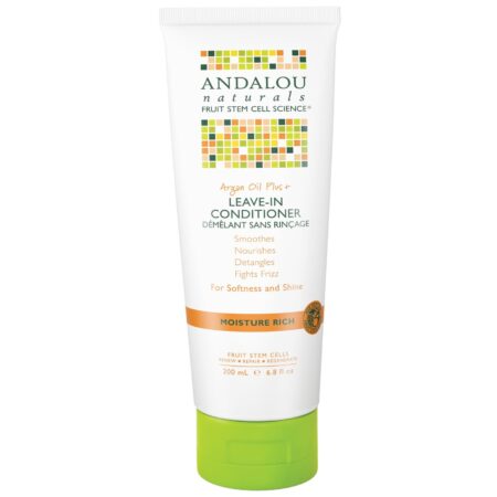 Andalou Naturals, Condicionador de Cabelo - Óleo de Argan mais Leave-In - 6.8 oz (200mL)