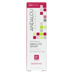 Andalou Naturals Sérum Absoluto 1000 Roses Hidratante Facial para Pele Sensível - 30ml