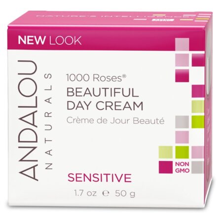 Andalou Naturals, Creme para Beleza Diária - 1000 Roses - 1.7 oz (50g)