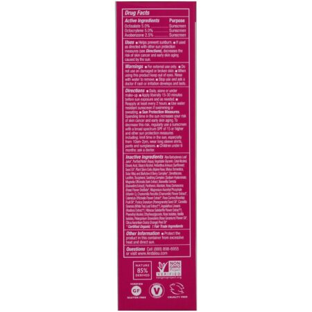 Andalou Naturals, 1000 Roses Loção Facial Diária, Pele Sensível - FPS 18 - 80 ml - Image 2