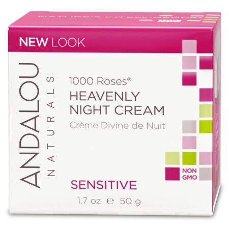 Andalou Naturals, Creme de Noite Celestial 1000 Rosas - 50 g (1.7 oz)