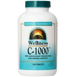 Source Naturals Wellness C-1000™ Vitamina C + Nutrientes – 200 Comprimidos: Energia e Imunidade para o Dia a Dia Brasileiro