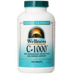 Source Naturals Wellness C-1000™ Vitamina C + Nutrientes - 200 Comprimidos: Energia e Imunidade para o Dia a Dia Brasileiro