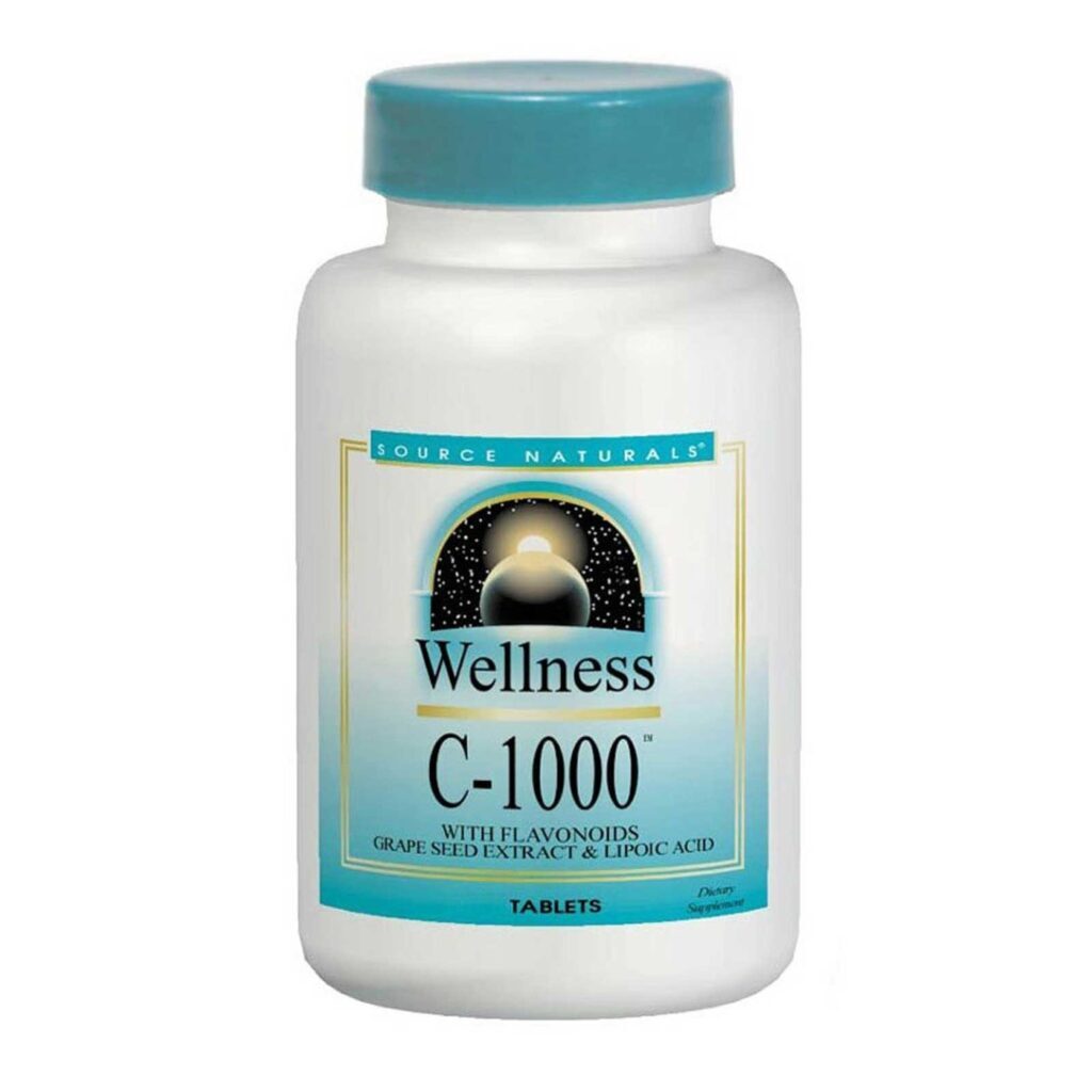 Source Naturals Bem Estar C-1000 Vitamina C + Nutrientes - 100 Tabletes | Imunidade e Energia