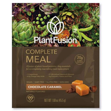 PlantFusion Proteína Completa de Plantas de Refeição - Caramelo de Chocolate - 12 - Pacotes de 1,60 oz - Image 3