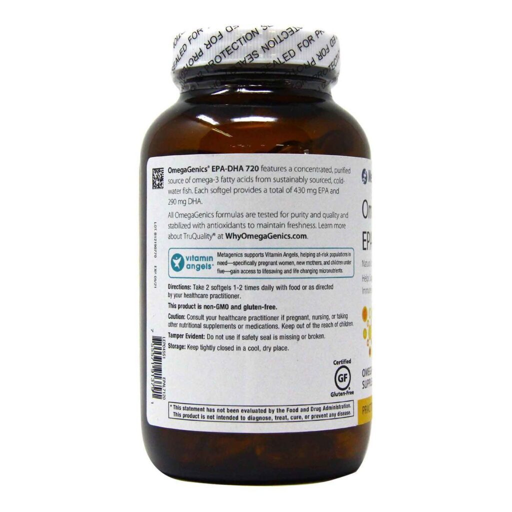 Metagenics OmegaGenics EPA-DHA 720 - Limão e Limão - 120 Cápsulas em Gel - Imagem 3
