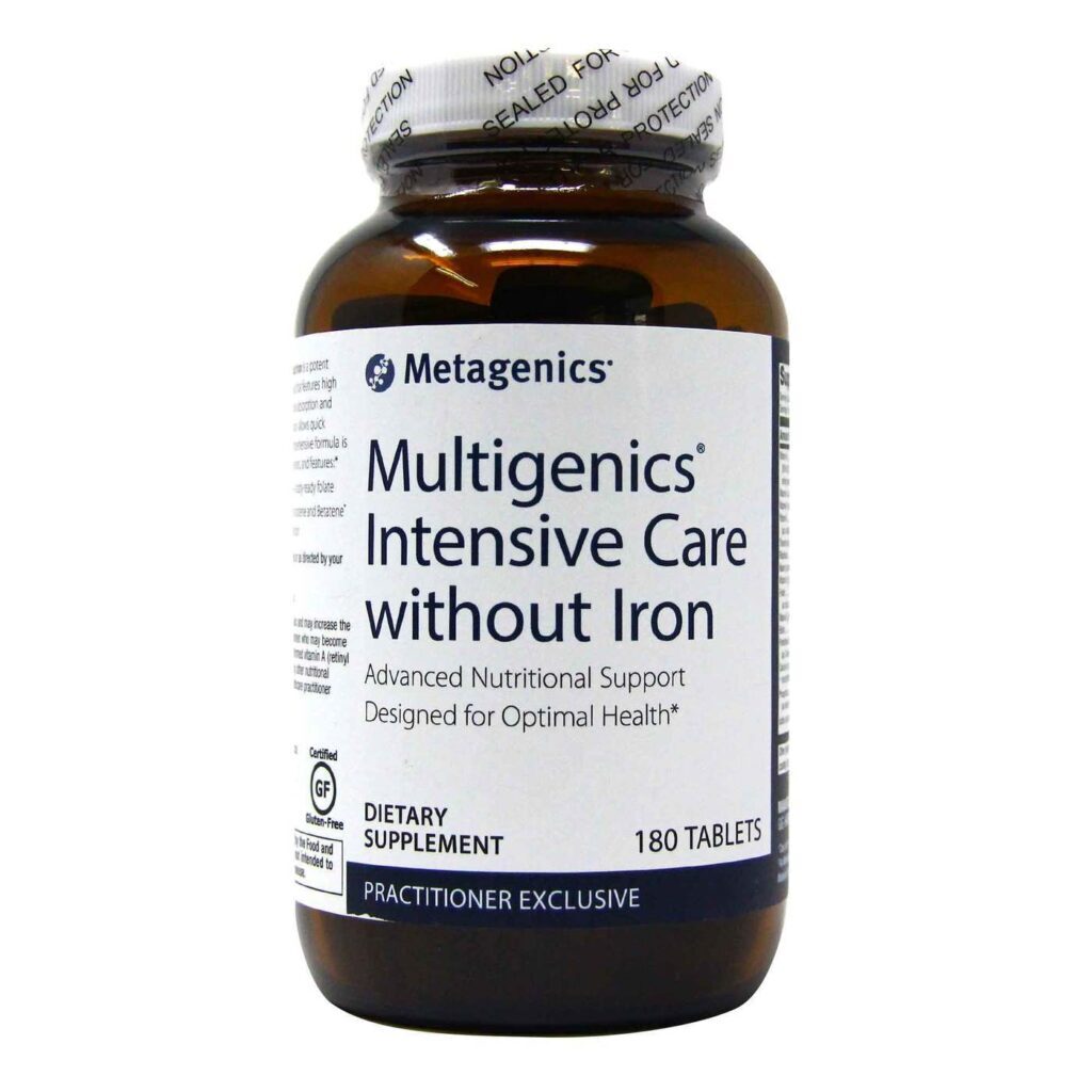 Metagenics Multigenics Intensive Care Sem Ferro - 180 Comprimidos: Potência Nutricional para Sua Saúde