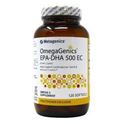 Metagenics OmegaGenics EPA-DHA 500: Ômega 3 Puro para Saúde Cardiovascular e Cerebral - 120 Cápsulas Gel