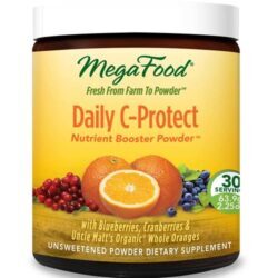MegaFood Daily C-Protect 2.25 oz (64g) - Vitamina C Orgânica para Imunidade e Proteção Celular