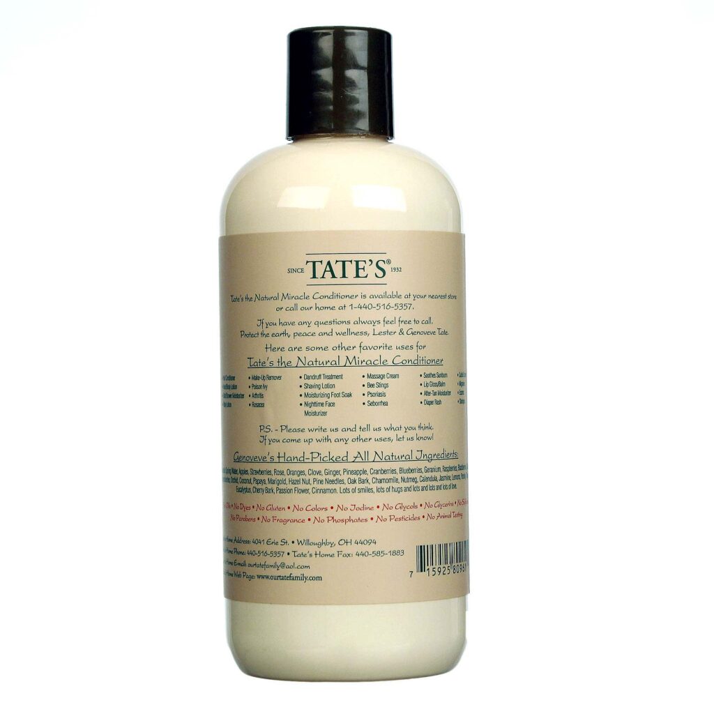 Tate's O Milagre Natural Condicionador - 532ml (18 fl oz) - Cabelos Saudáveis - Imagem 2
