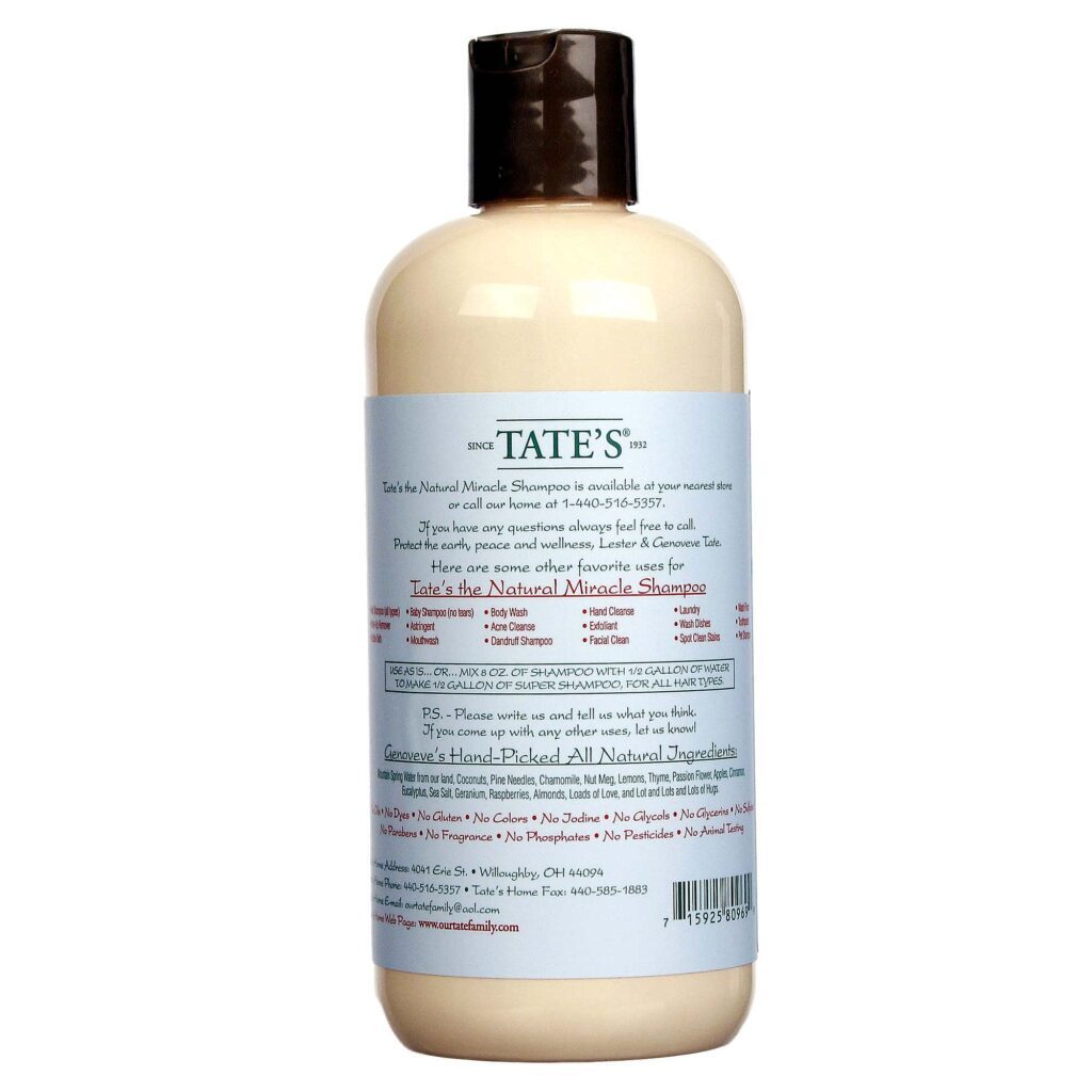 Tate's The Natural Miracle Shampoo - 532 ml (18 fl oz) - Imagem 2