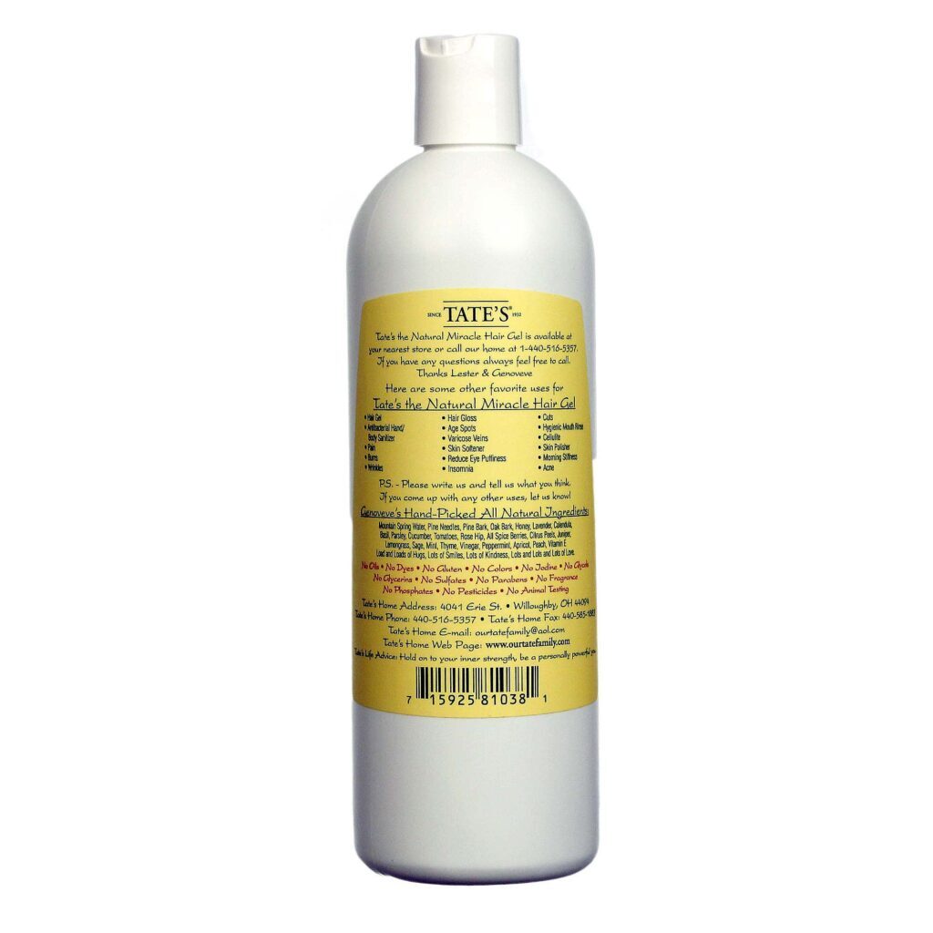 Tate's The Natural Miracle Gel de Cabelo 532ml (18 fl oz) - Cabelos Saudáveis - Imagem 2