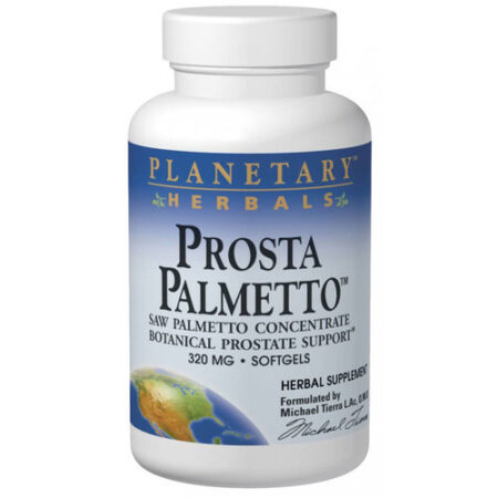 Planetary Herbals, Prosta Palmetto com Saw Palmetto Concentrado - 60 Cápsulas