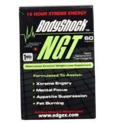 Edge X Nutrition Bodyshock NGT - 60 Cápsulas: Potencializador de Desempenho e Recuperação Muscular