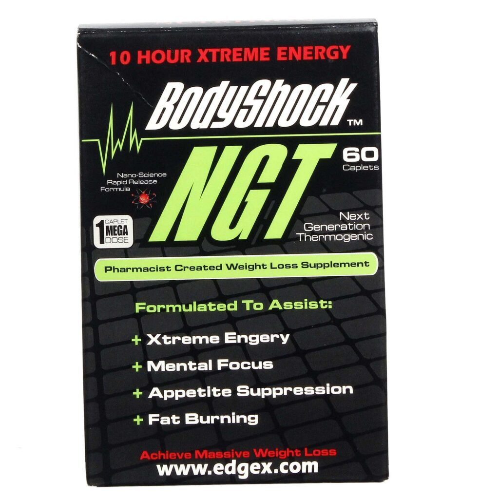 Edge X Nutrition Bodyshock NGT - 60 Cápsulas: Potencializador de Desempenho e Recuperação Muscular