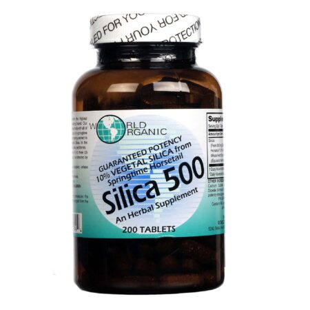 World Organic, Sílica 500 mg - 200 Tabletes