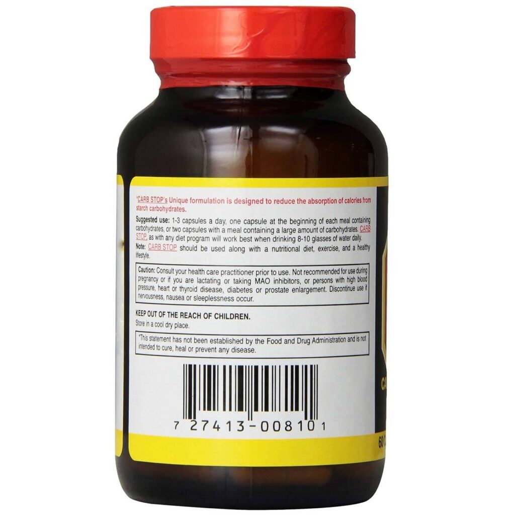 Only Natural Carb Stop™: Bloqueador de Carboidrato com 60 Cápsulas para Controle de Peso no Brasil - Imagem 3