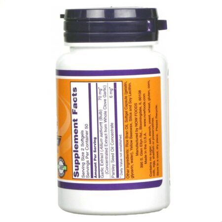 Now Foods Odor Control Alho 100 Cápsulas - Controle de Odores e Bem-Estar - Imagem 2