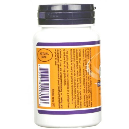 Now Foods Odor Control Alho 100 Cápsulas - Controle de Odores e Bem-Estar - Imagem 3