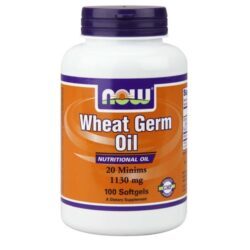 Now Foods Óleo de Germe de Trigo 20 Minims 1130mg - 100 Cápsulas: Essencial para a Saúde e Bem-Estar