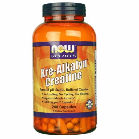 Now Foods, Kre-Alkalyn® Creatina - 240 Cápsulas