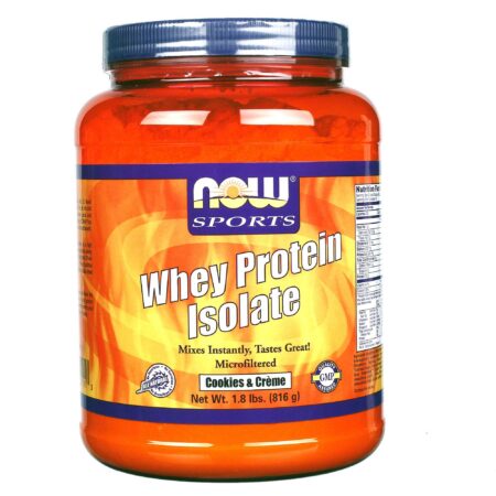 Now Foods, Whey Protein Isolado, Cookies & Creme - 816 g