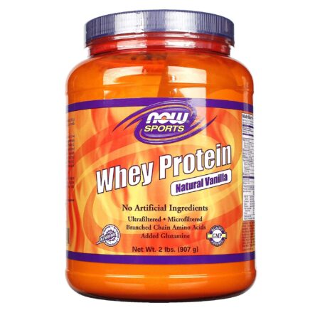 Now Foods, Whey Protein, Baunilha Natural - 907 g (2 lbs)